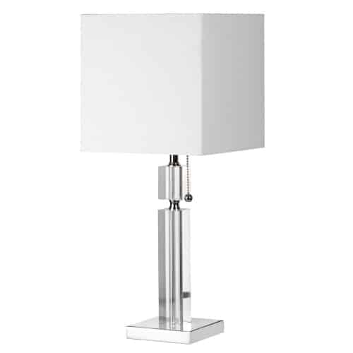 polished chrome table lamp