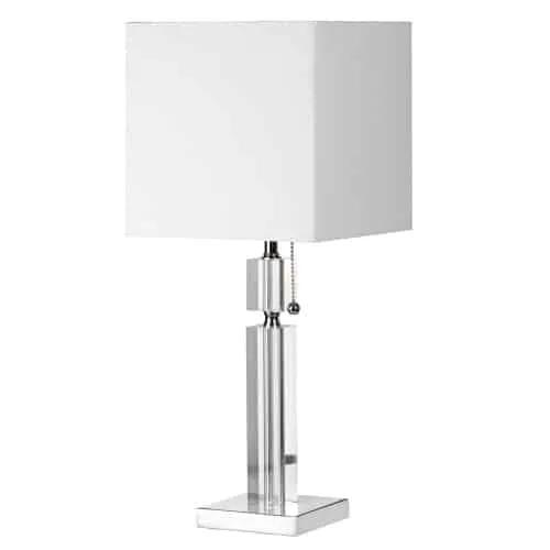 polished chrome table lamp