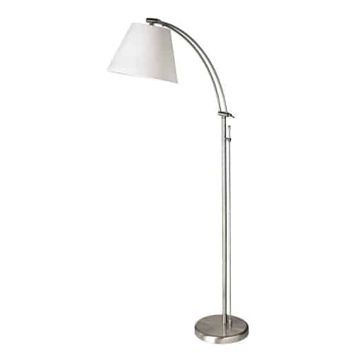 satin chrome floor lamp