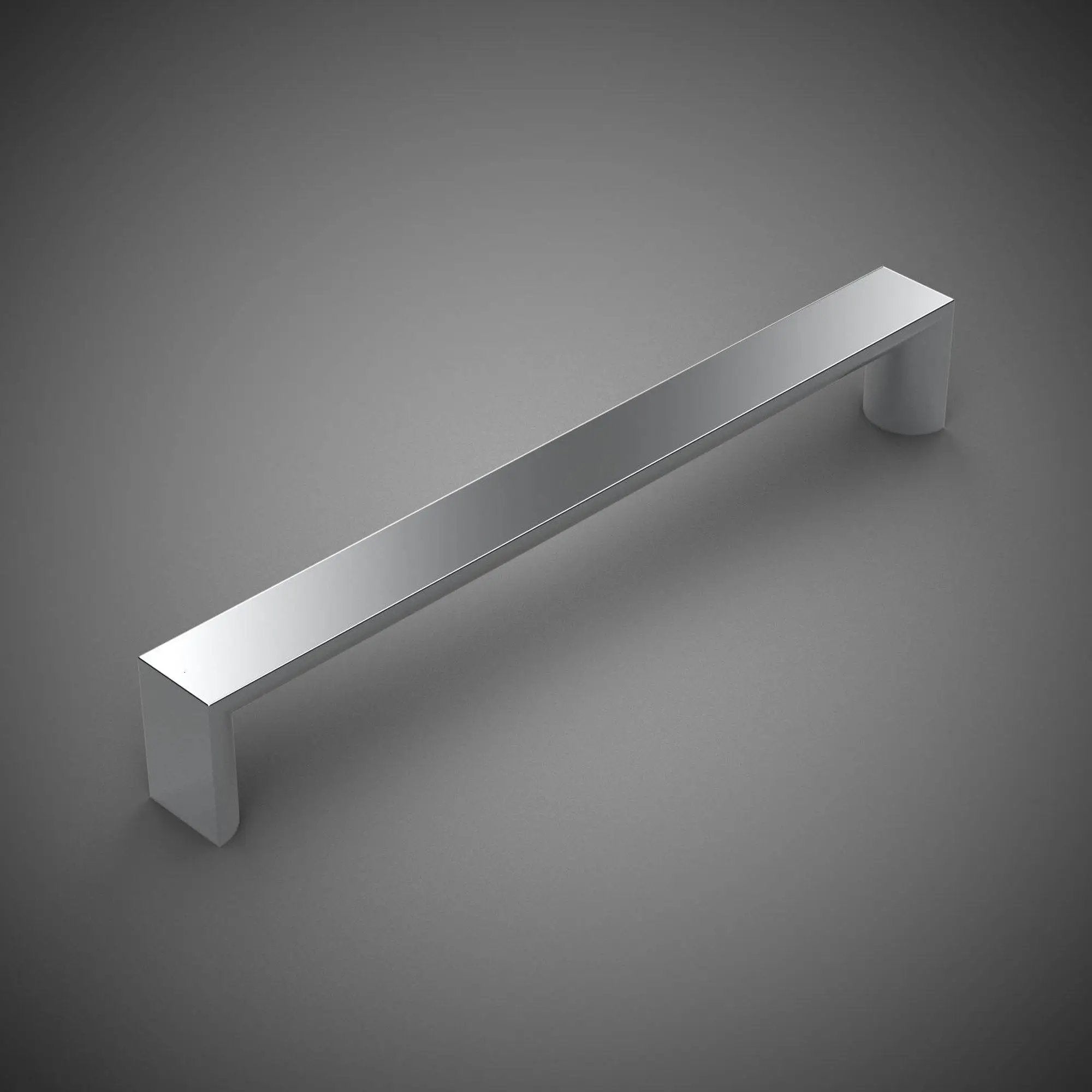 polished chrome drawer pull