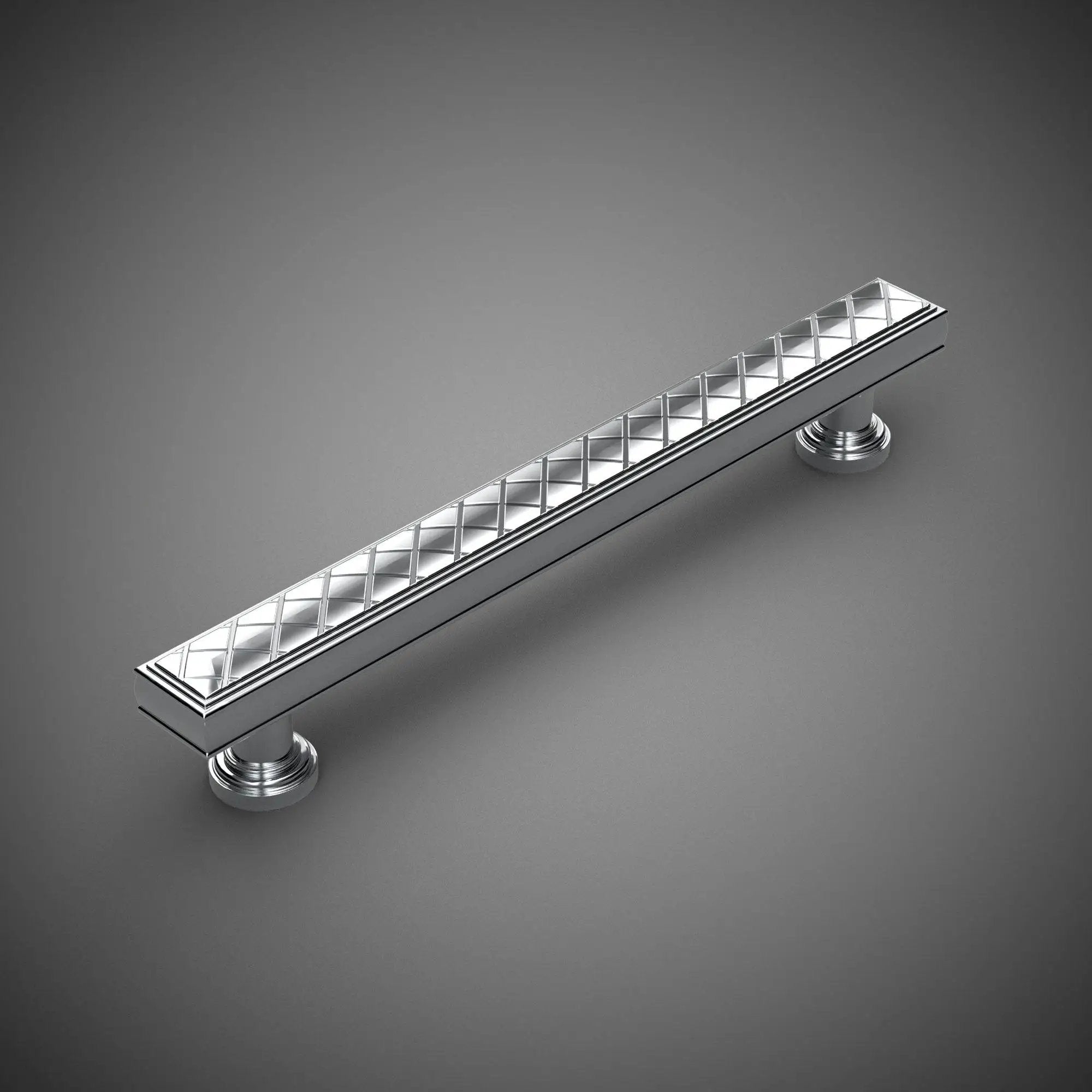 polished chrome drawer pull