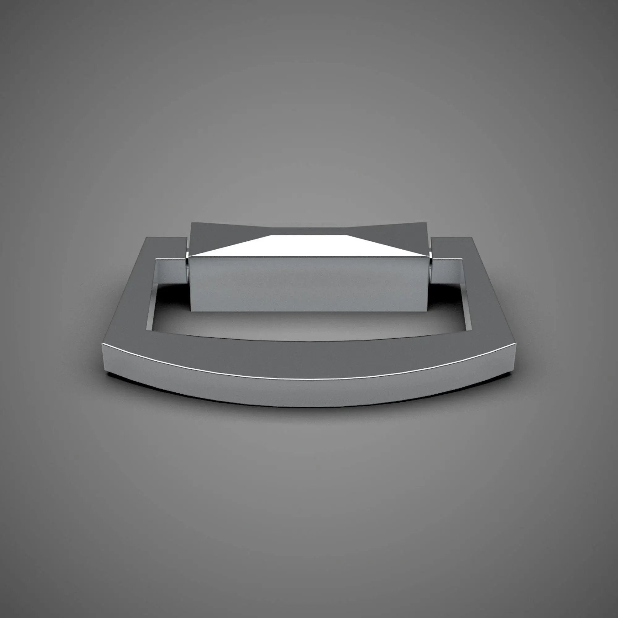polished chrome drawer pull