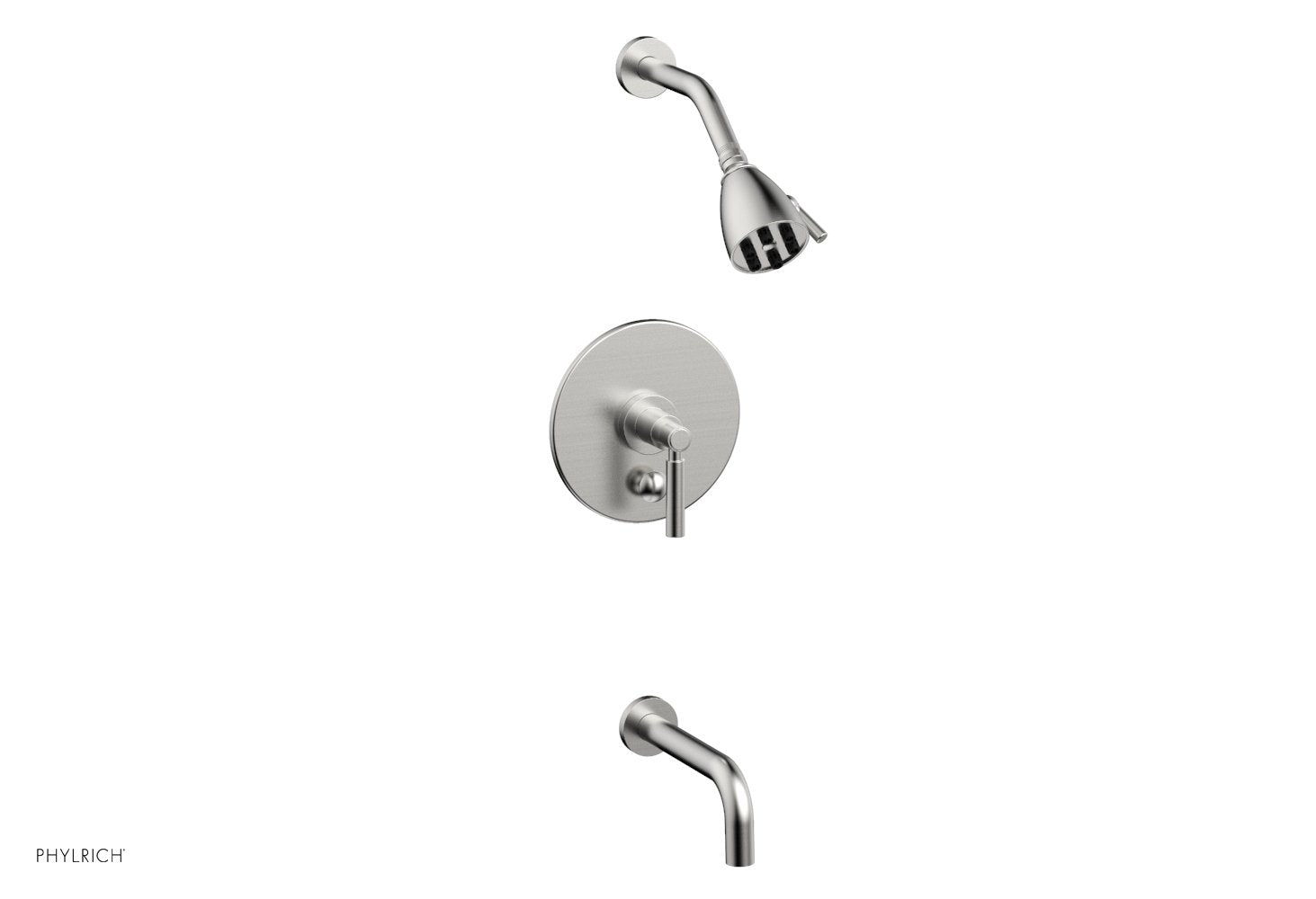 Phylrich BASIC Pressure Balance Tub and Shower Set - 7 1/2" Spout