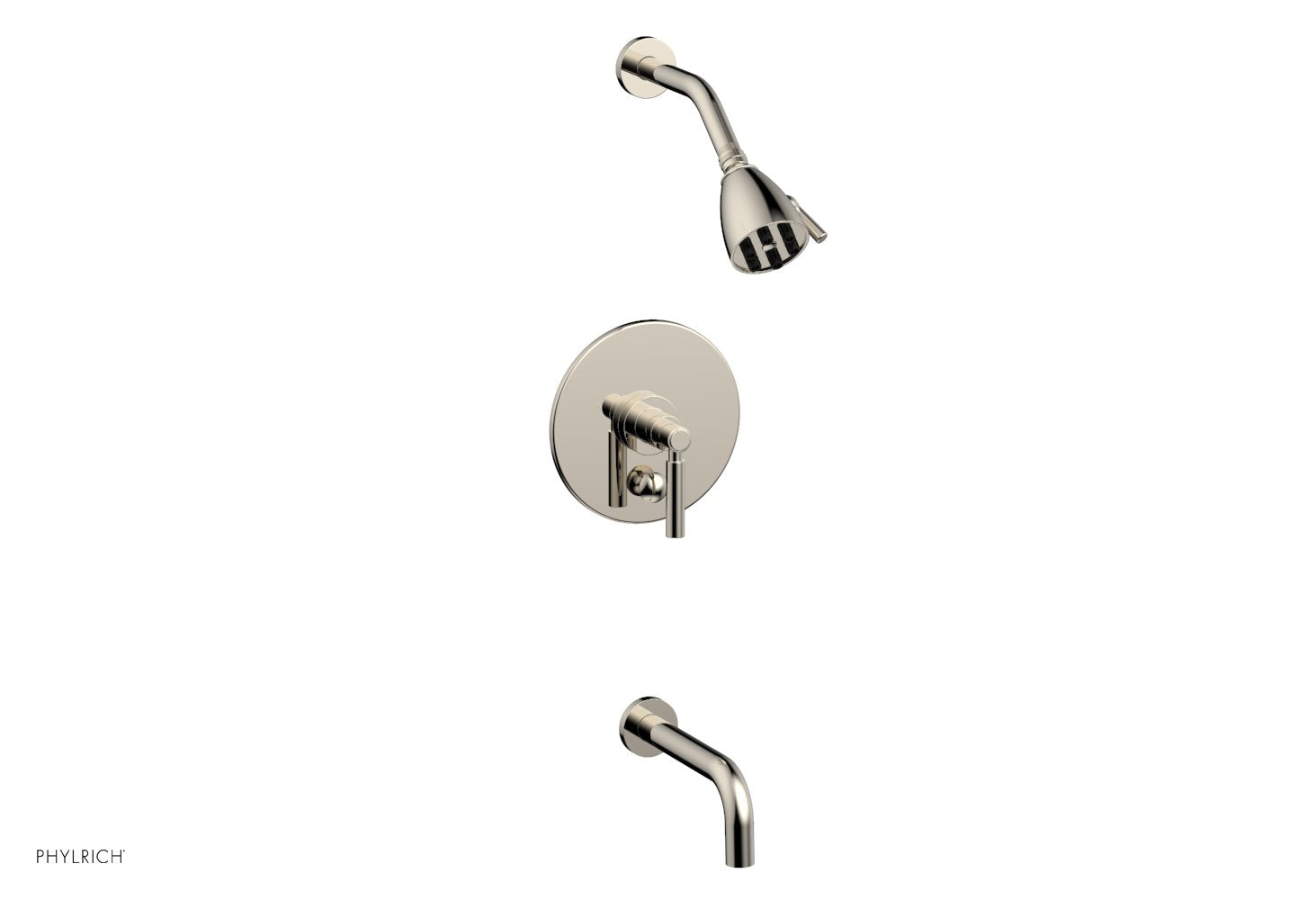 Phylrich BASIC Pressure Balance Tub and Shower Set - 7 1/2" Spout