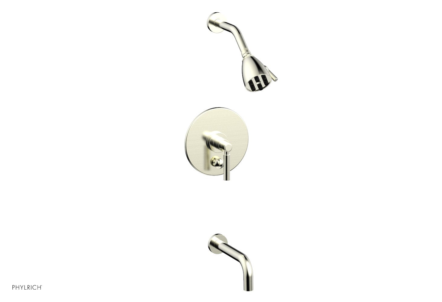 Phylrich BASIC Pressure Balance Tub and Shower Set - 7 1/2" Spout