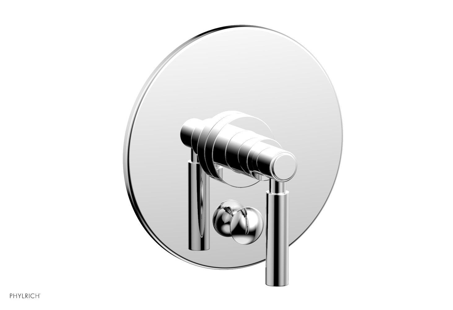 polished chrome handle trim