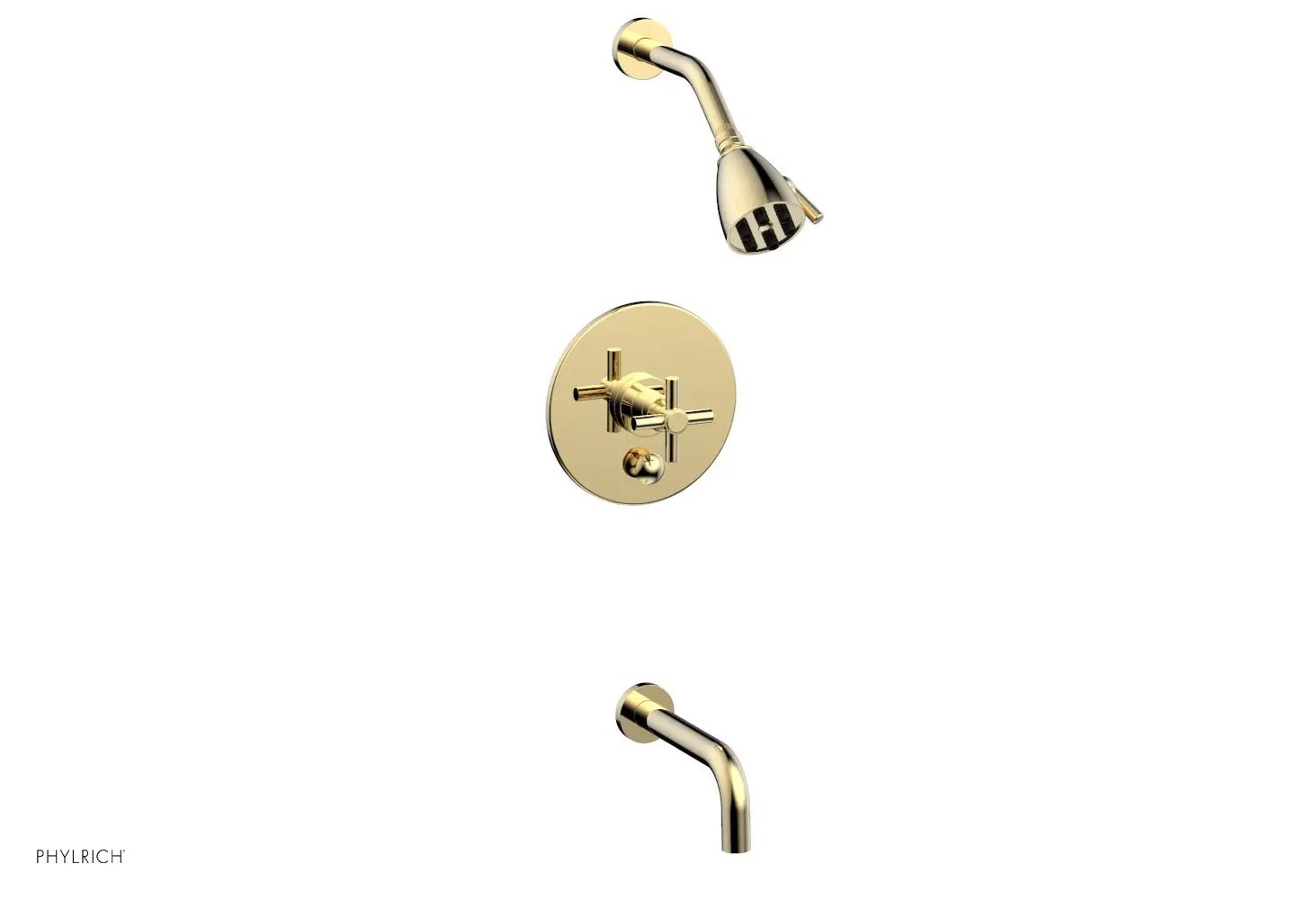 Phylrich BASIC Pressure Balance Tub and Shower Set - 7 1/2" Spout by Phylrich