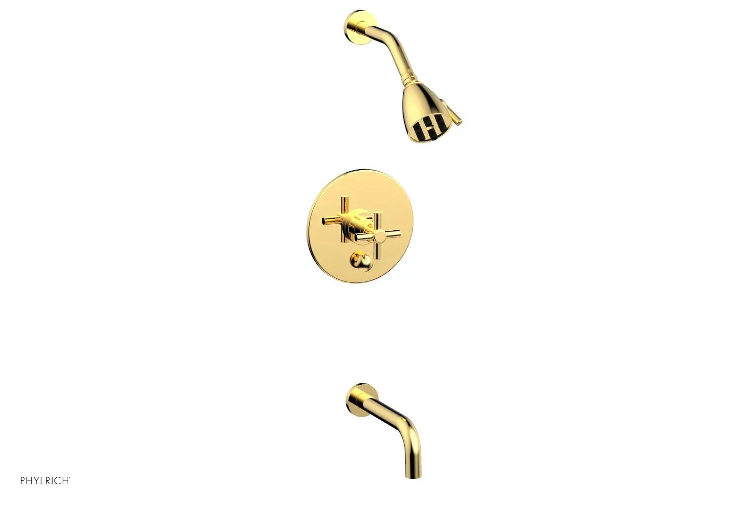 Phylrich BASIC Pressure Balance Tub and Shower Set - 7 1/2" Spout by Phylrich
