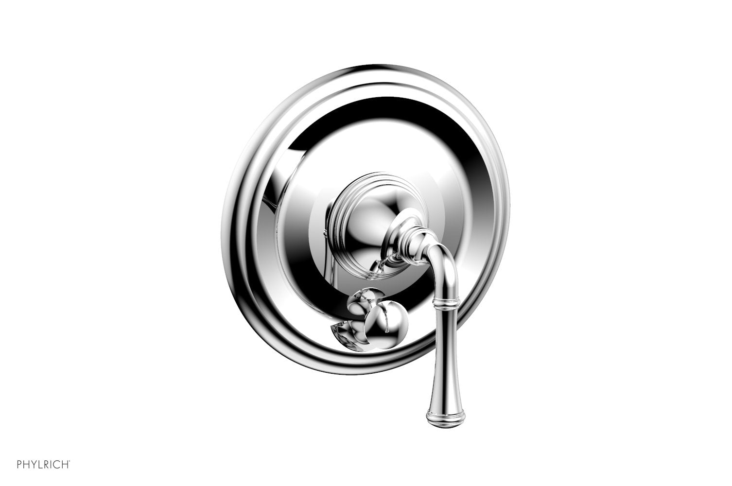 polished chrome handle trim