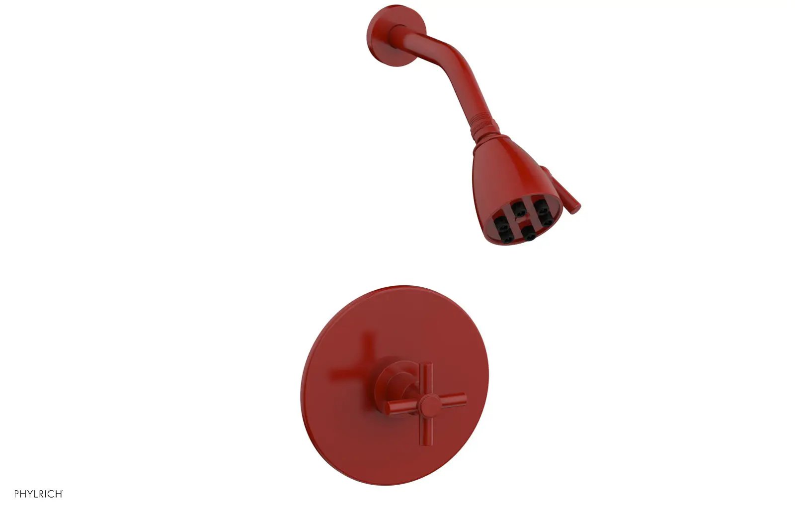 Phylrich BASIC Pressure Balance Shower Set - Tubular Cross Handle by Phylrich