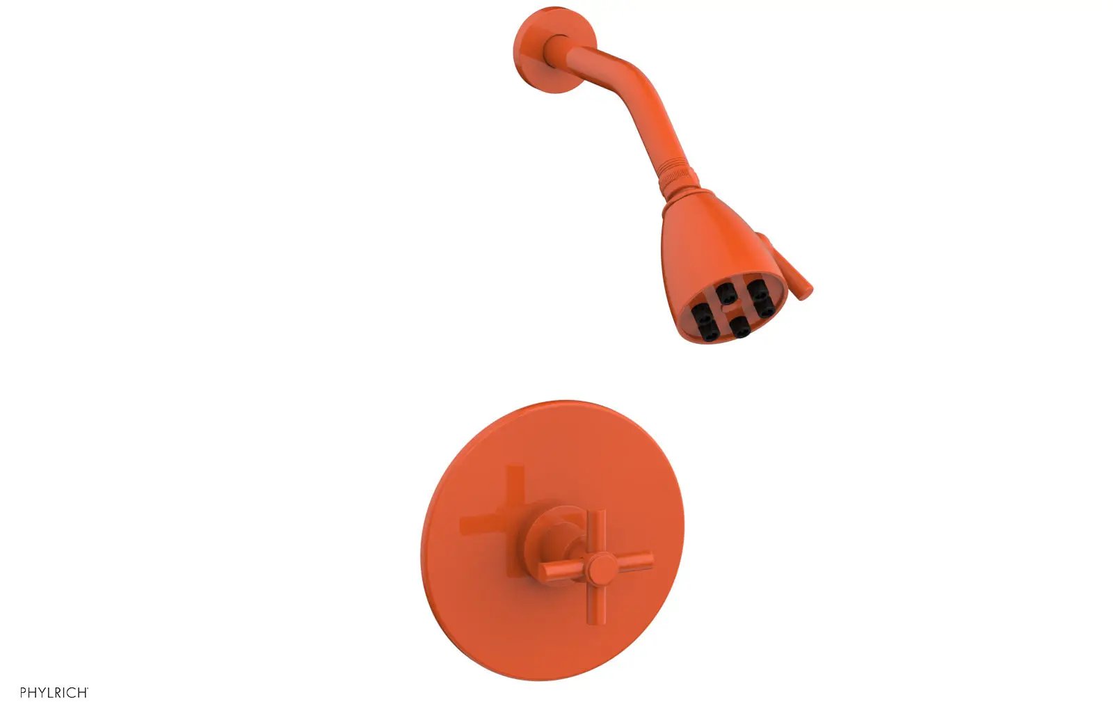 Phylrich BASIC Pressure Balance Shower Set - Tubular Cross Handle by Phylrich