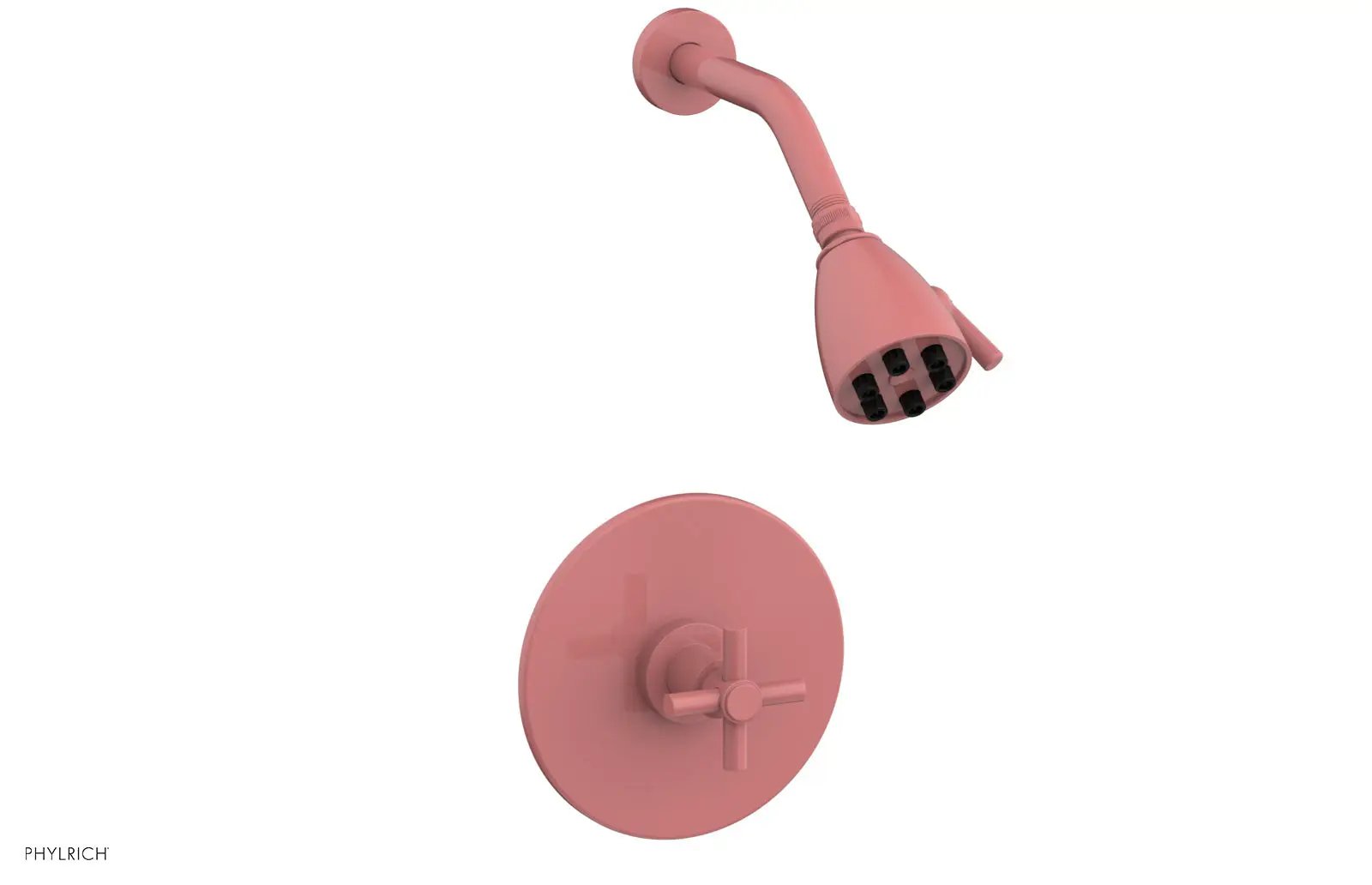 Phylrich BASIC Pressure Balance Shower Set - Tubular Cross Handle by Phylrich