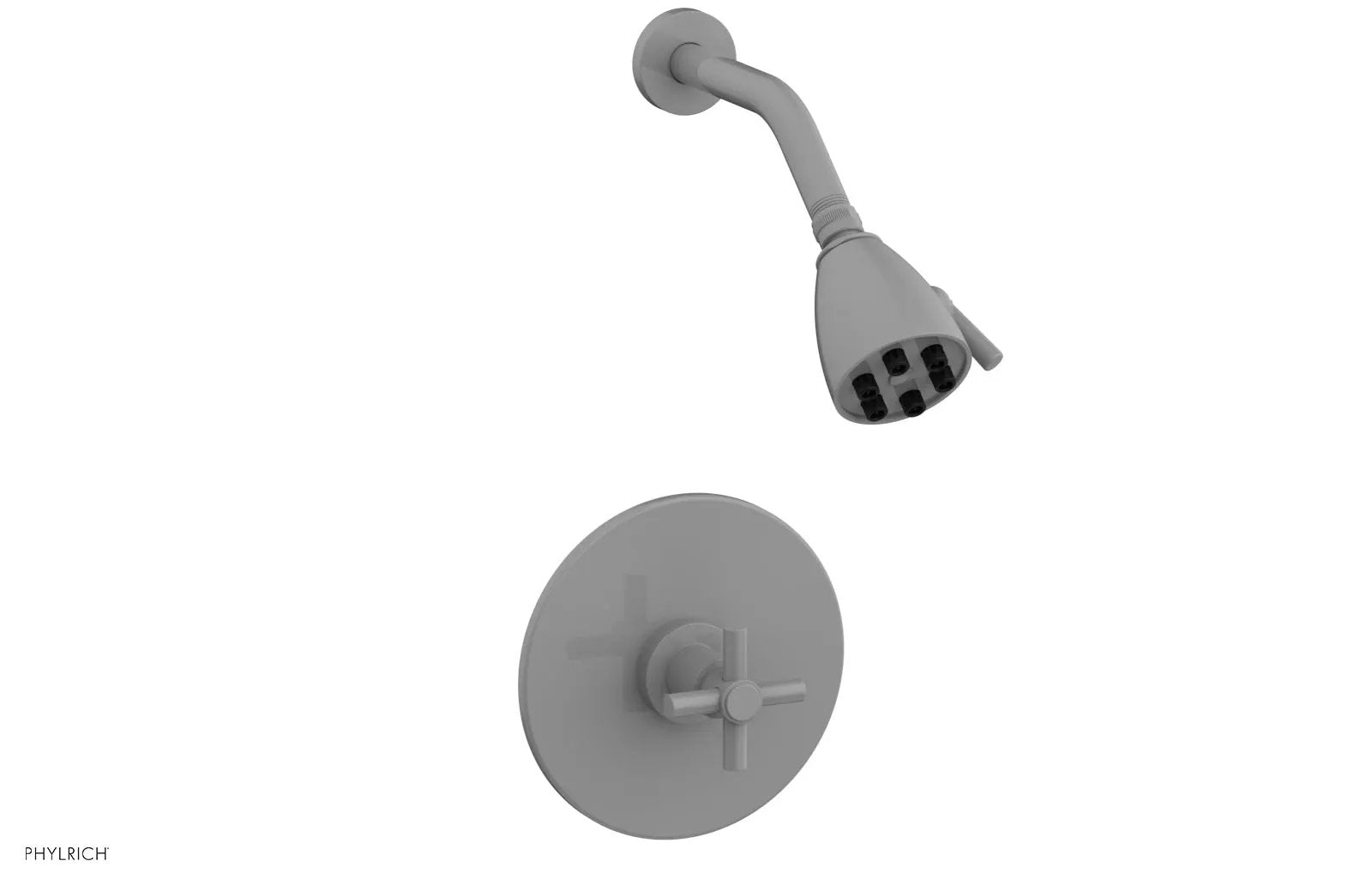 Phylrich BASIC Pressure Balance Shower Set - Tubular Cross Handle by Phylrich