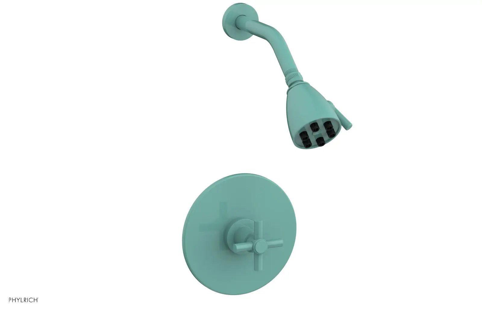 Phylrich BASIC Pressure Balance Shower Set - Tubular Cross Handle by Phylrich