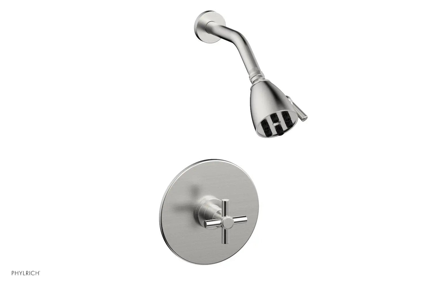 Phylrich BASIC Pressure Balance Shower Set - Tubular Cross Handle by Phylrich