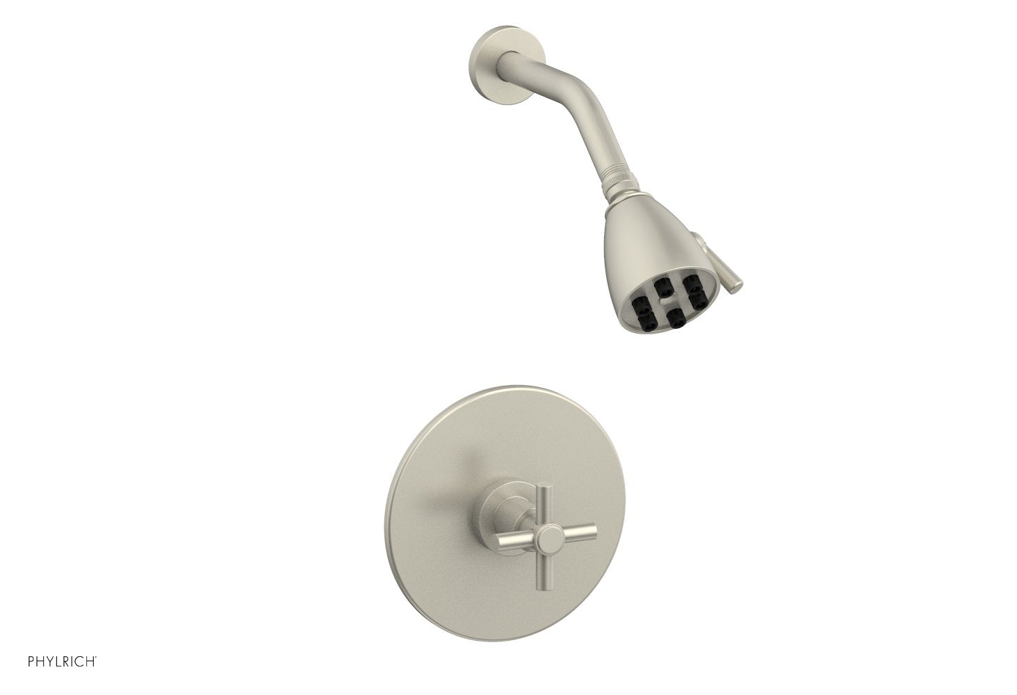 Phylrich BASIC Pressure Balance Shower Set - Tubular Cross Handle