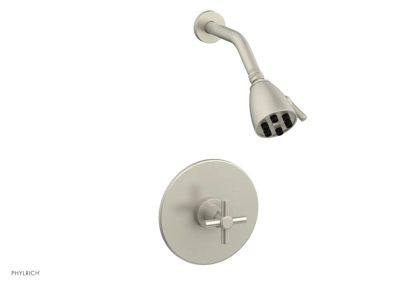 Phylrich BASIC Pressure Balance Shower Set - Tubular Cross Handle by Phylrich