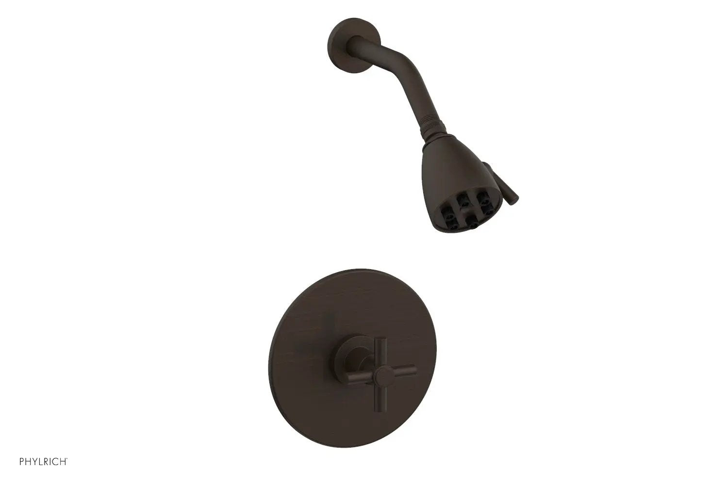 Phylrich BASIC Pressure Balance Shower Set - Tubular Cross Handle by Phylrich