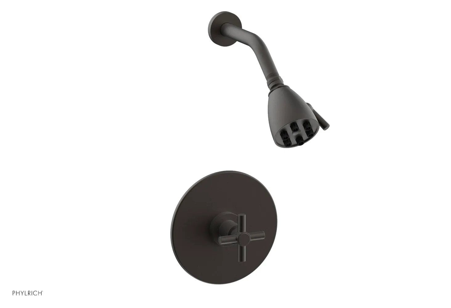 Phylrich BASIC Pressure Balance Shower Set - Tubular Cross Handle by Phylrich