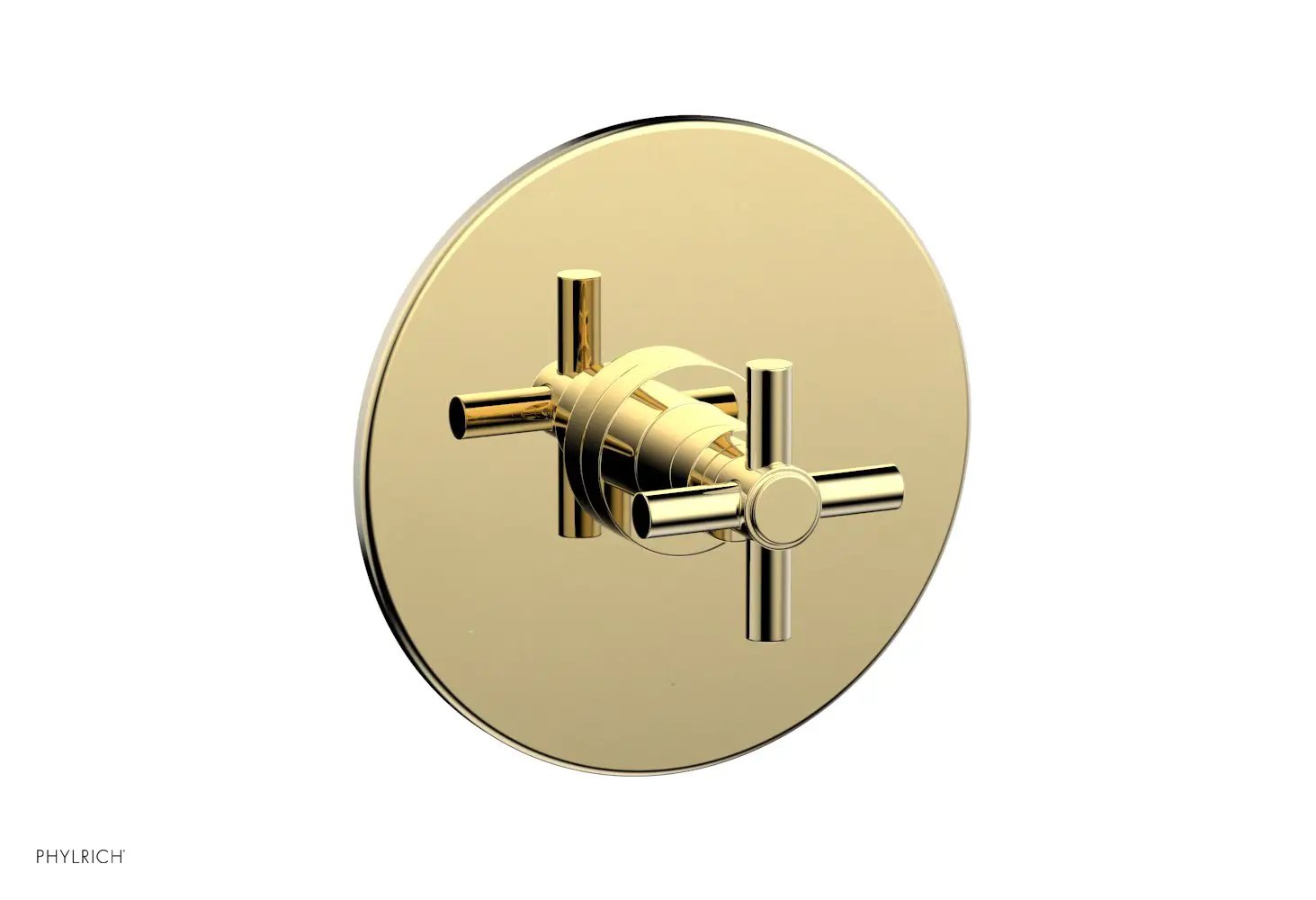 Phylrich BASIC Pressure Balance Shower Set Trim Only - Tubular Cross Handle by Phylrich