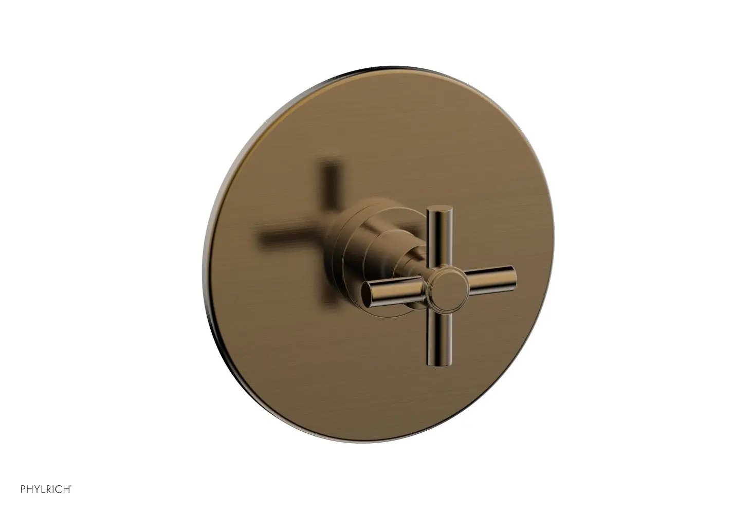 Phylrich BASIC Pressure Balance Shower Set Trim Only - Tubular Cross Handle by Phylrich