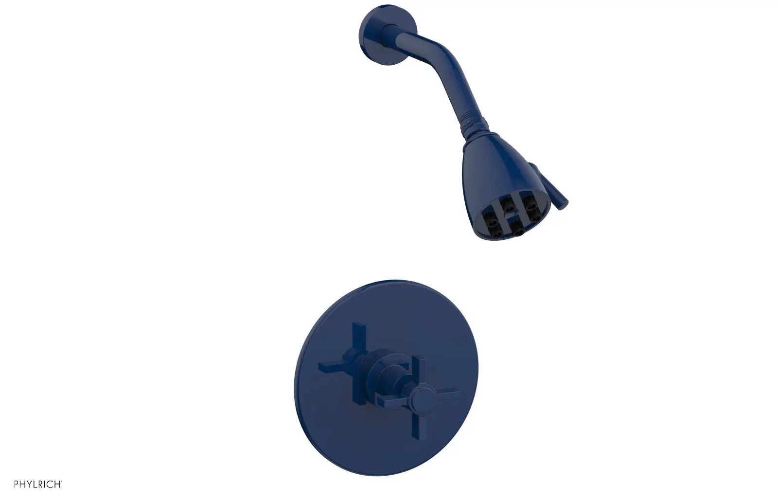 Phylrich BASIC Pressure Balance Shower Set - Blade Cross Handle by Phylrich