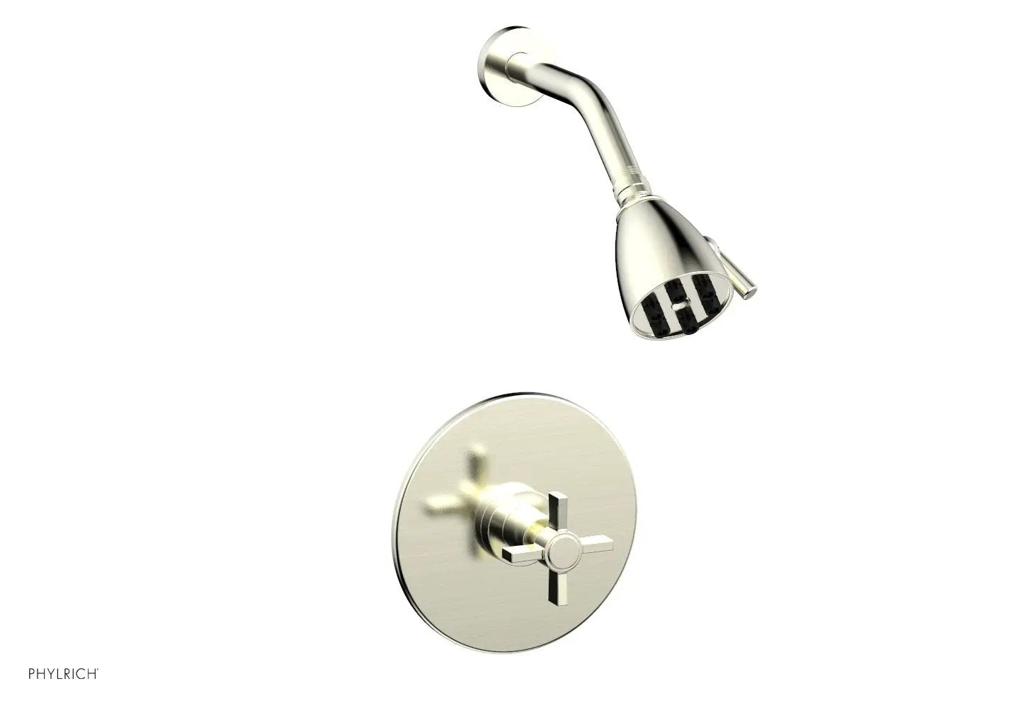 Phylrich BASIC Pressure Balance Shower Set - Blade Cross Handle by Phylrich