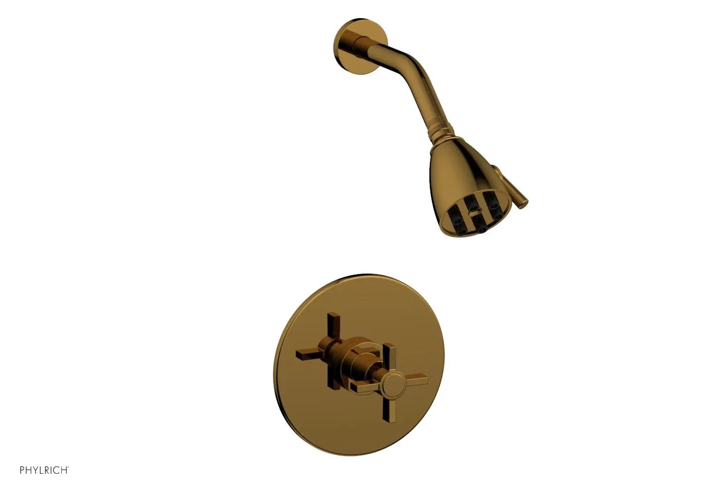 Phylrich BASIC Pressure Balance Shower Set - Blade Cross Handle by Phylrich