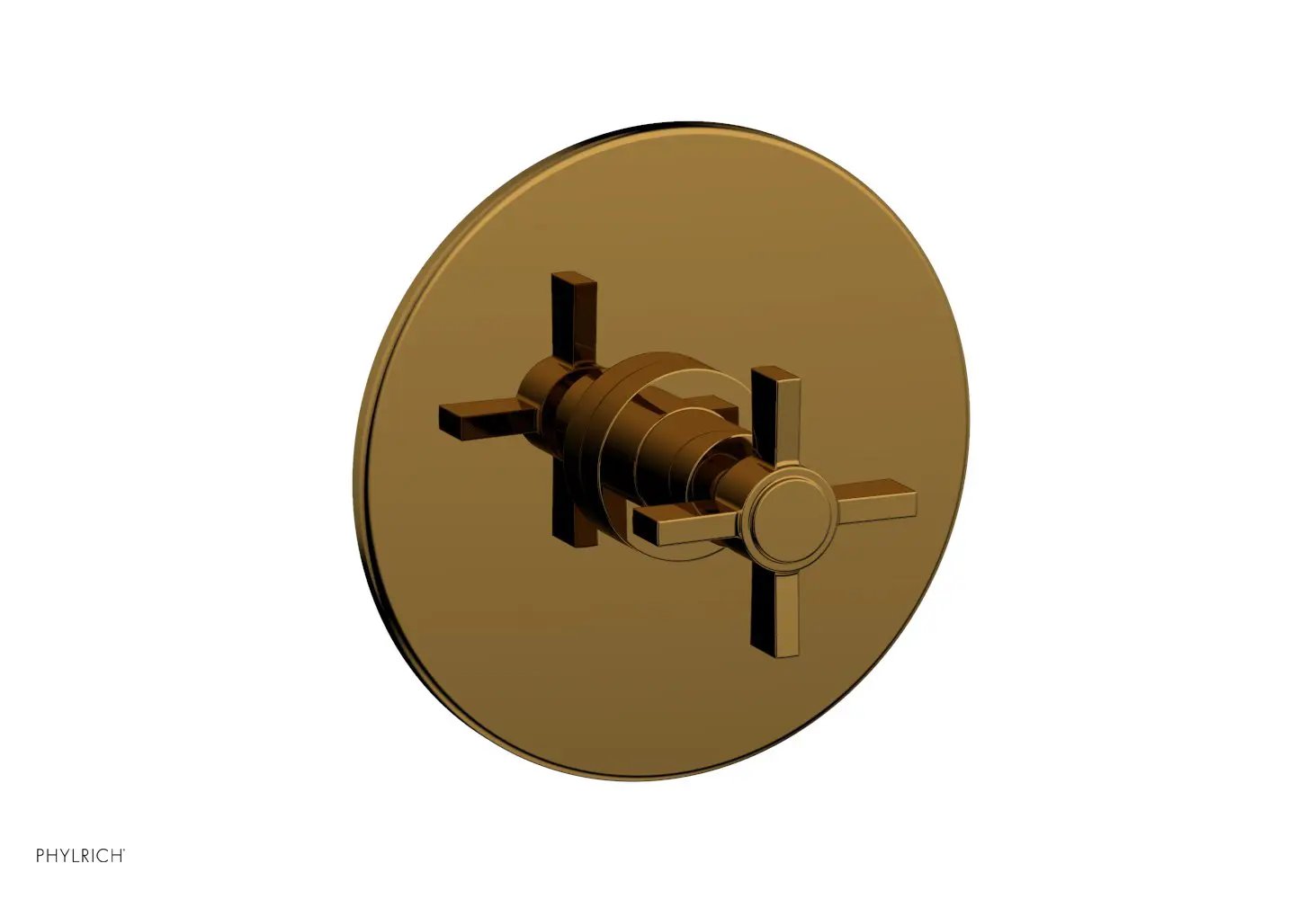 Phylrich BASIC Pressure Balance Shower Set Trim Only - Blade Cross Handle by Phylrich