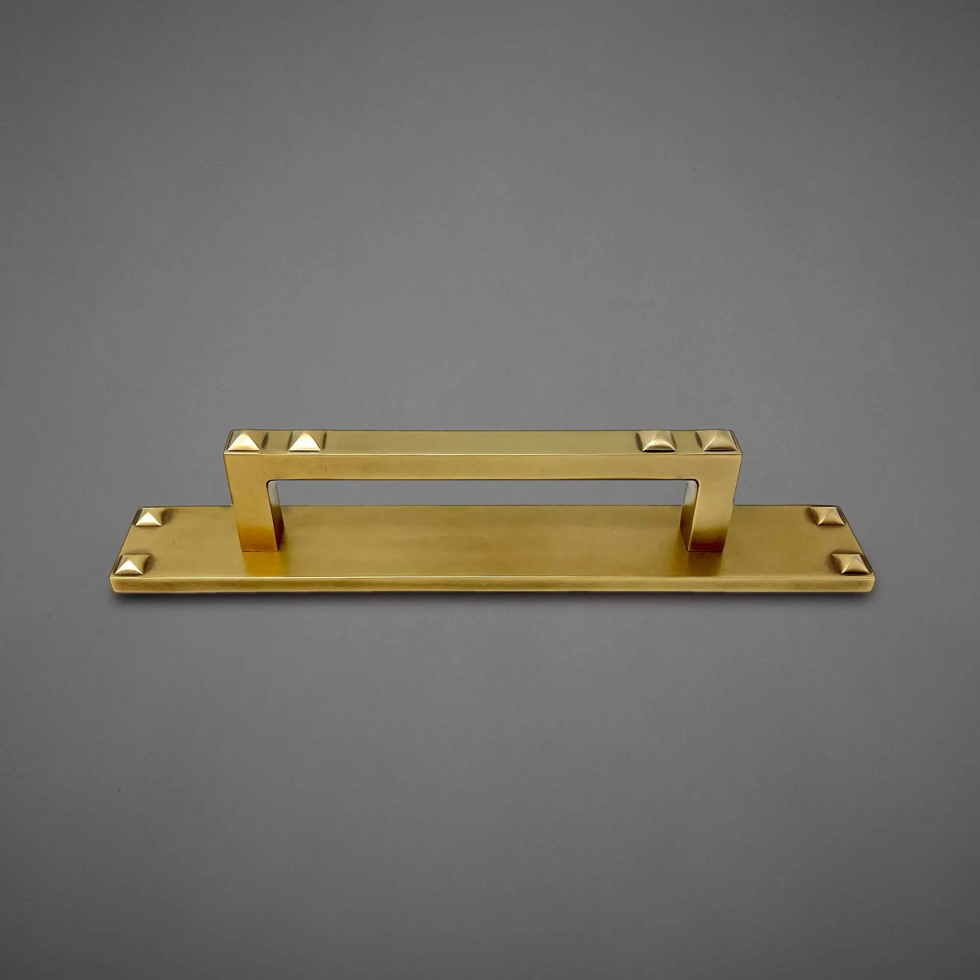 burnished brass matte lacquer drawer pull