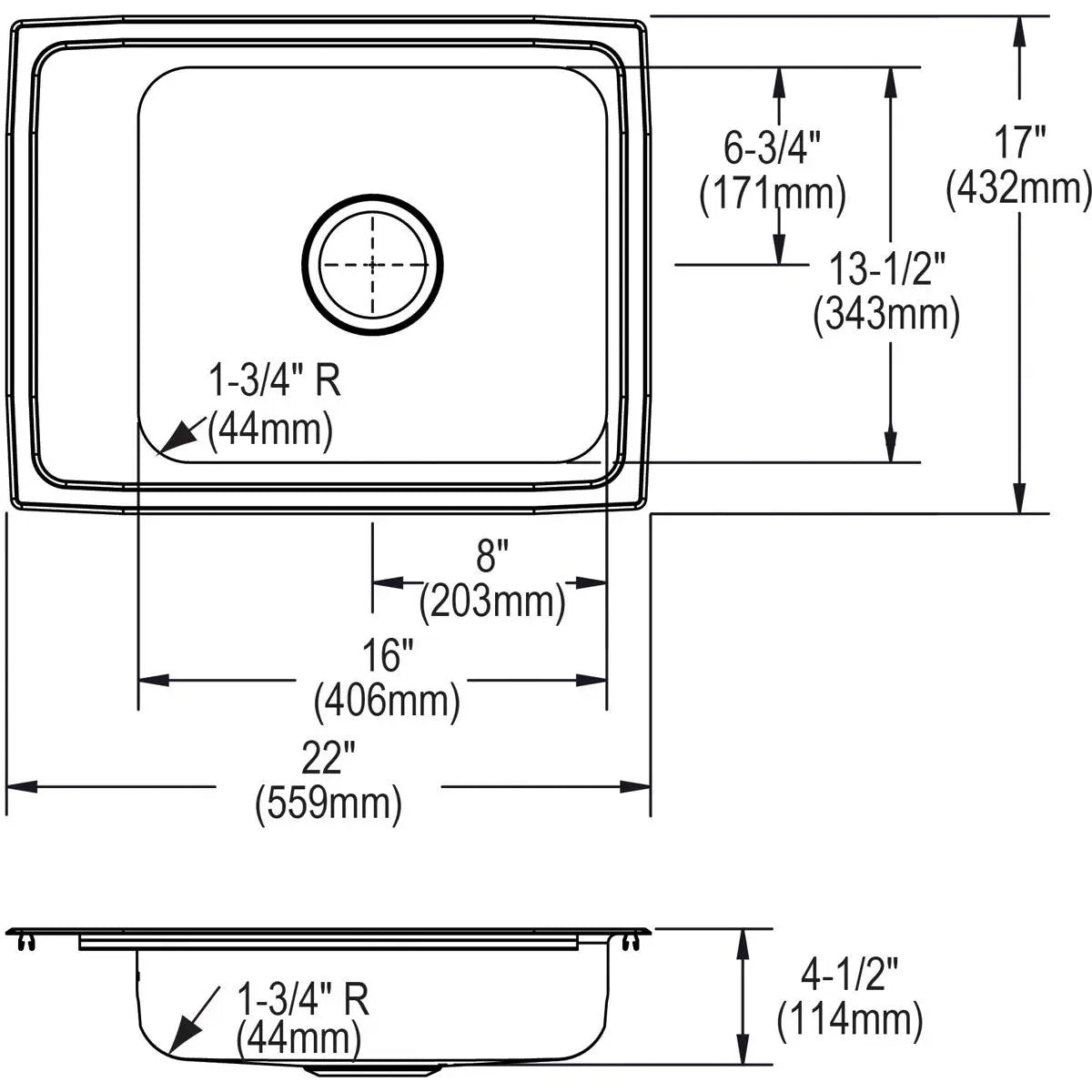 lustrous satin drop-in classroom ada sink