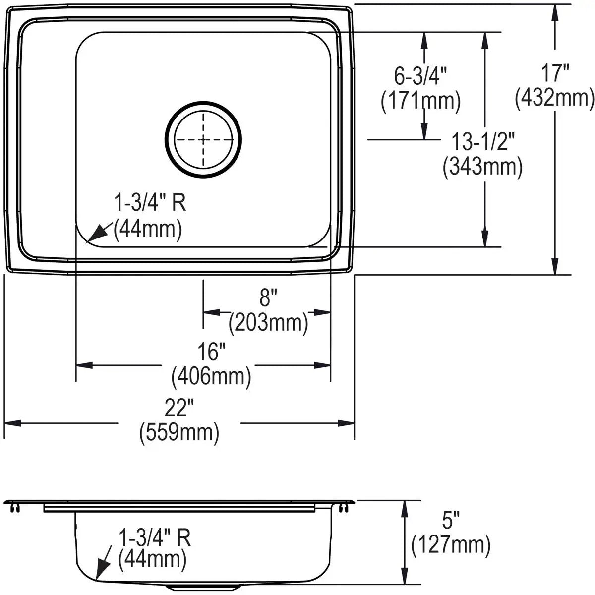 lustrous satin drop-in classroom ada sink