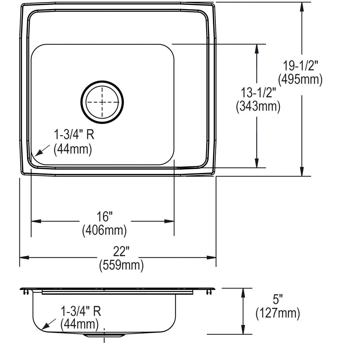 lustrous satin drop-in classroom ada sink