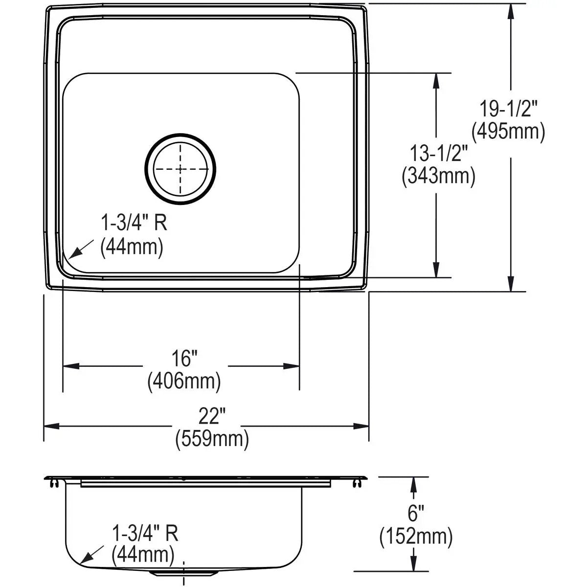 lustrous satin drop-in classroom ada sink