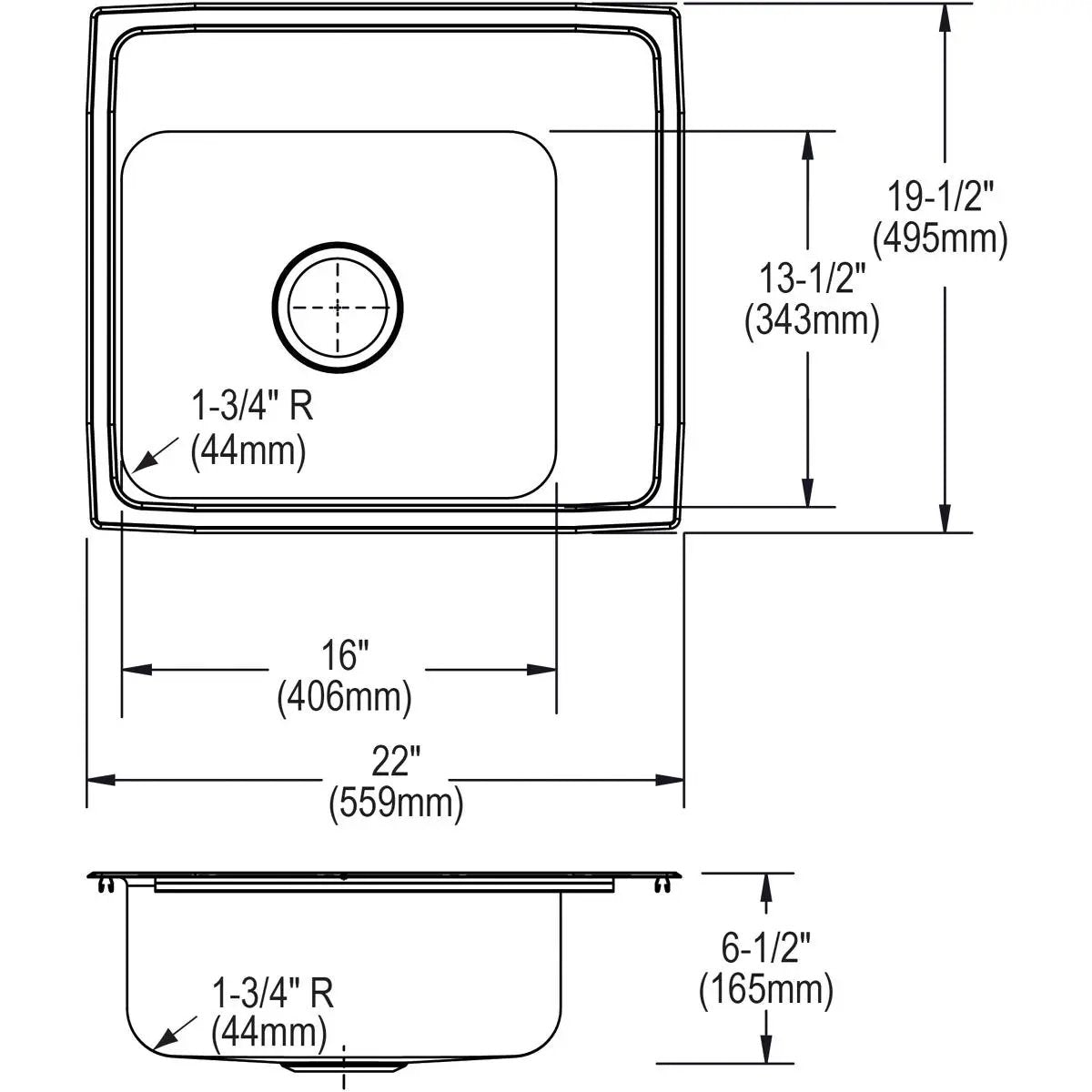 lustrous satin drop-in classroom ada sink