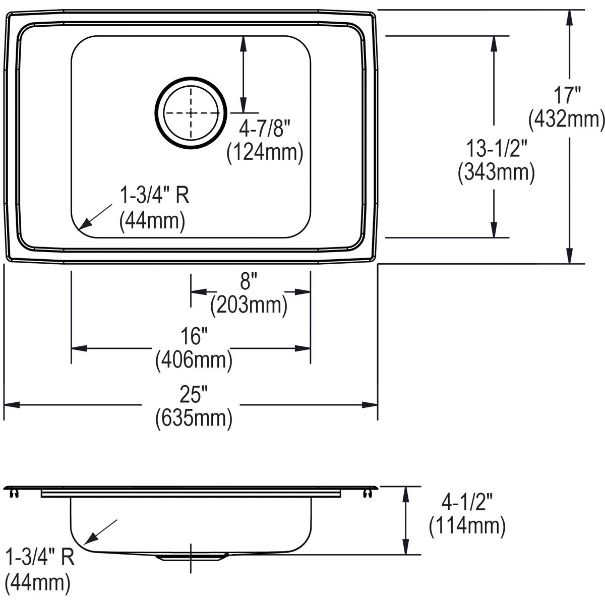lustrous satin drop-in classroom ada sink