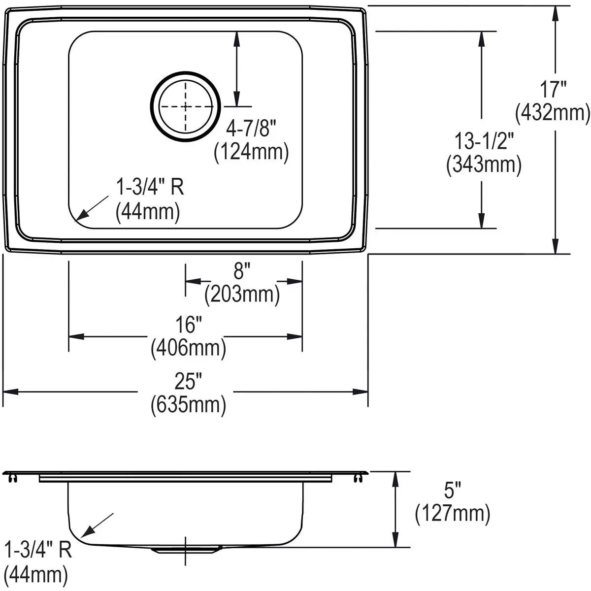 lustrous satin drop-in classroom ada sink
