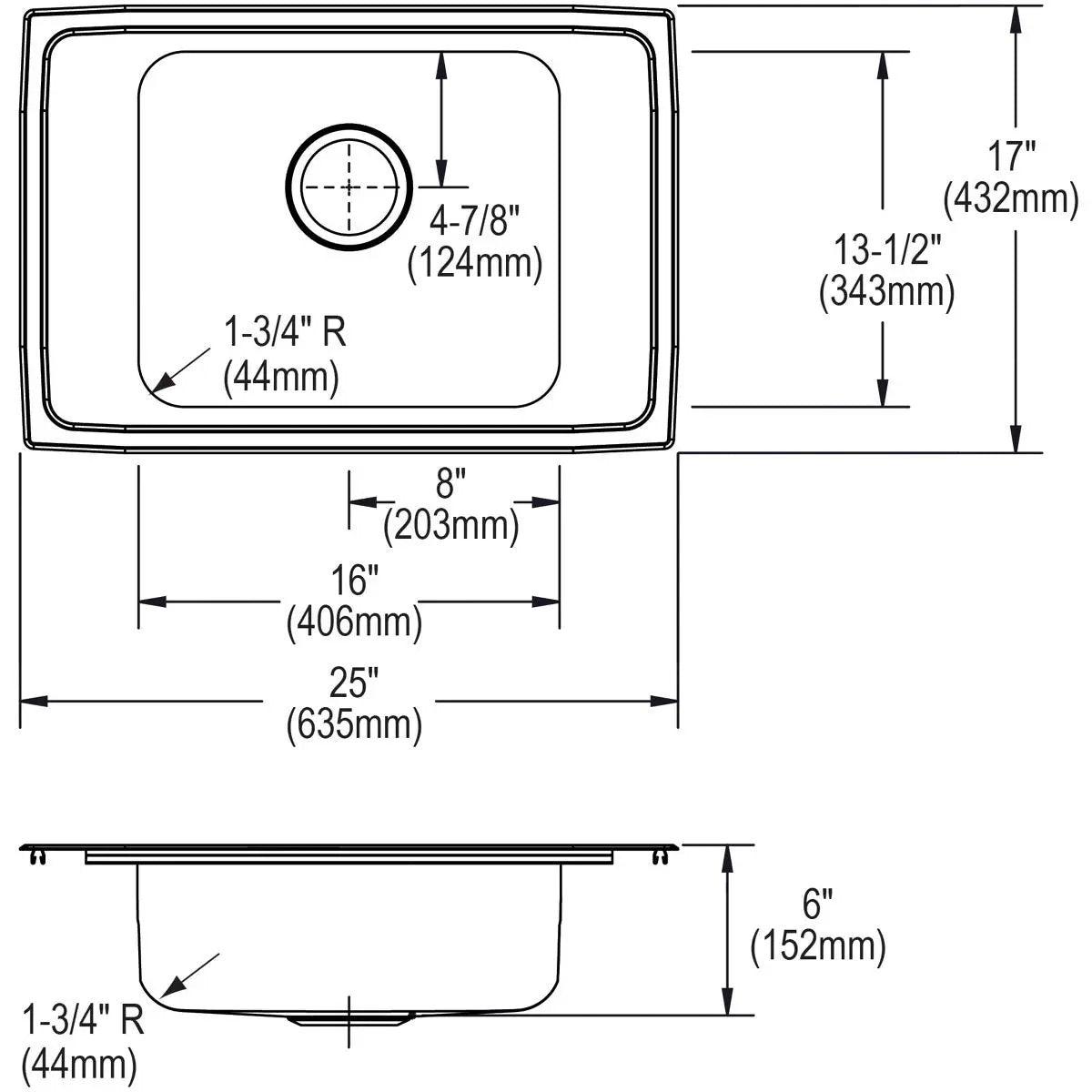 lustrous satin drop-in classroom ada sink