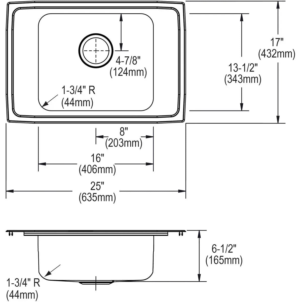 lustrous satin drop-in classroom ada sink