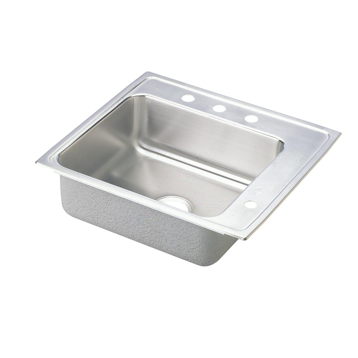 lustrous satin single bowl drop-in classroom ada sink
