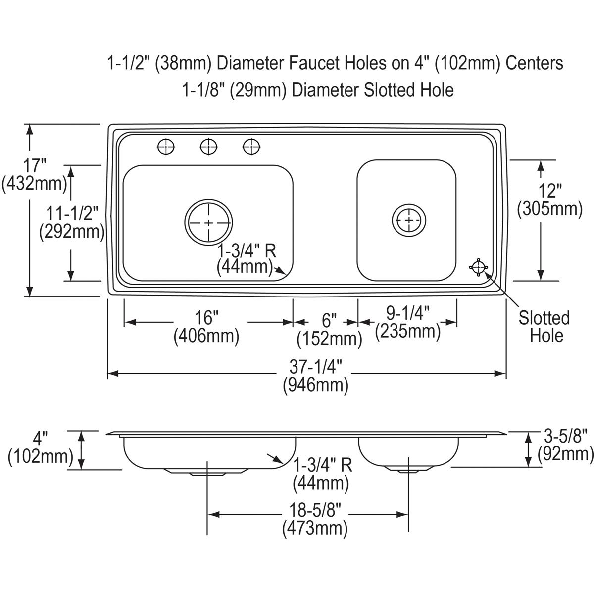 lustrous satin drop-in classroom ada sink