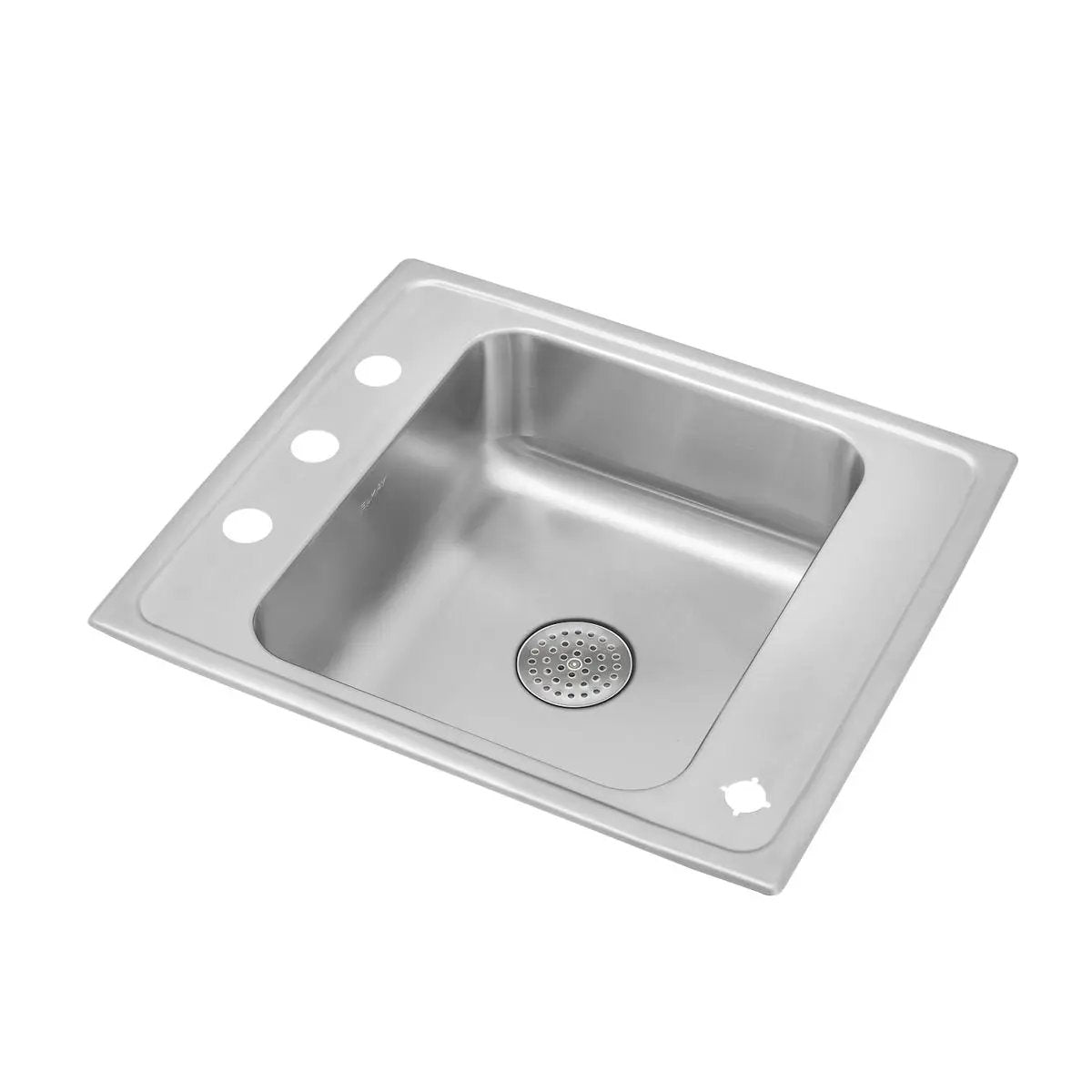 lustrous satin single drop-in classroom sink