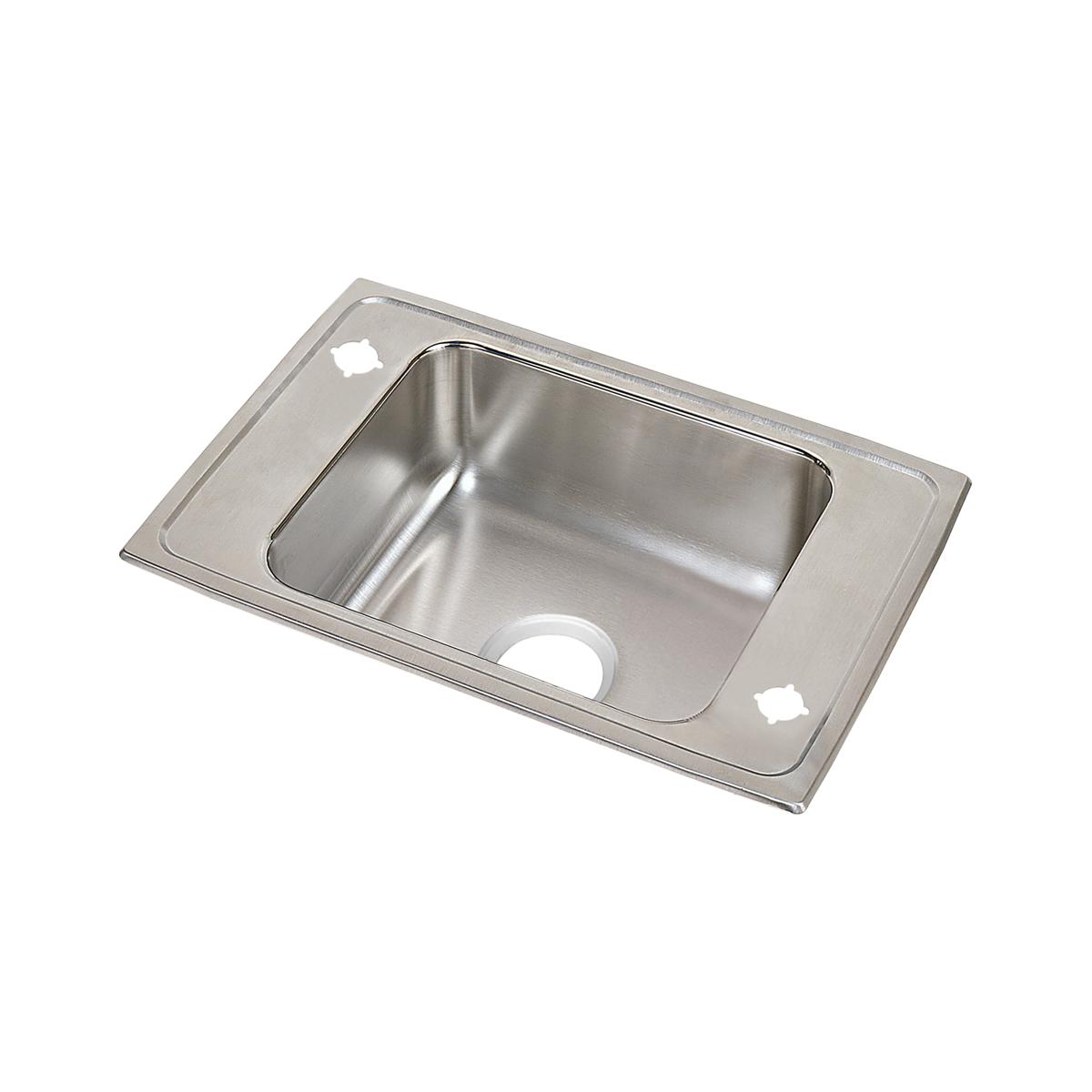Elkay Lustertone Classic 31" x 19-1/2" x 7-5/8" 2FRM-Hole Single Bowl Drop-in Classroom Sink by Elkay