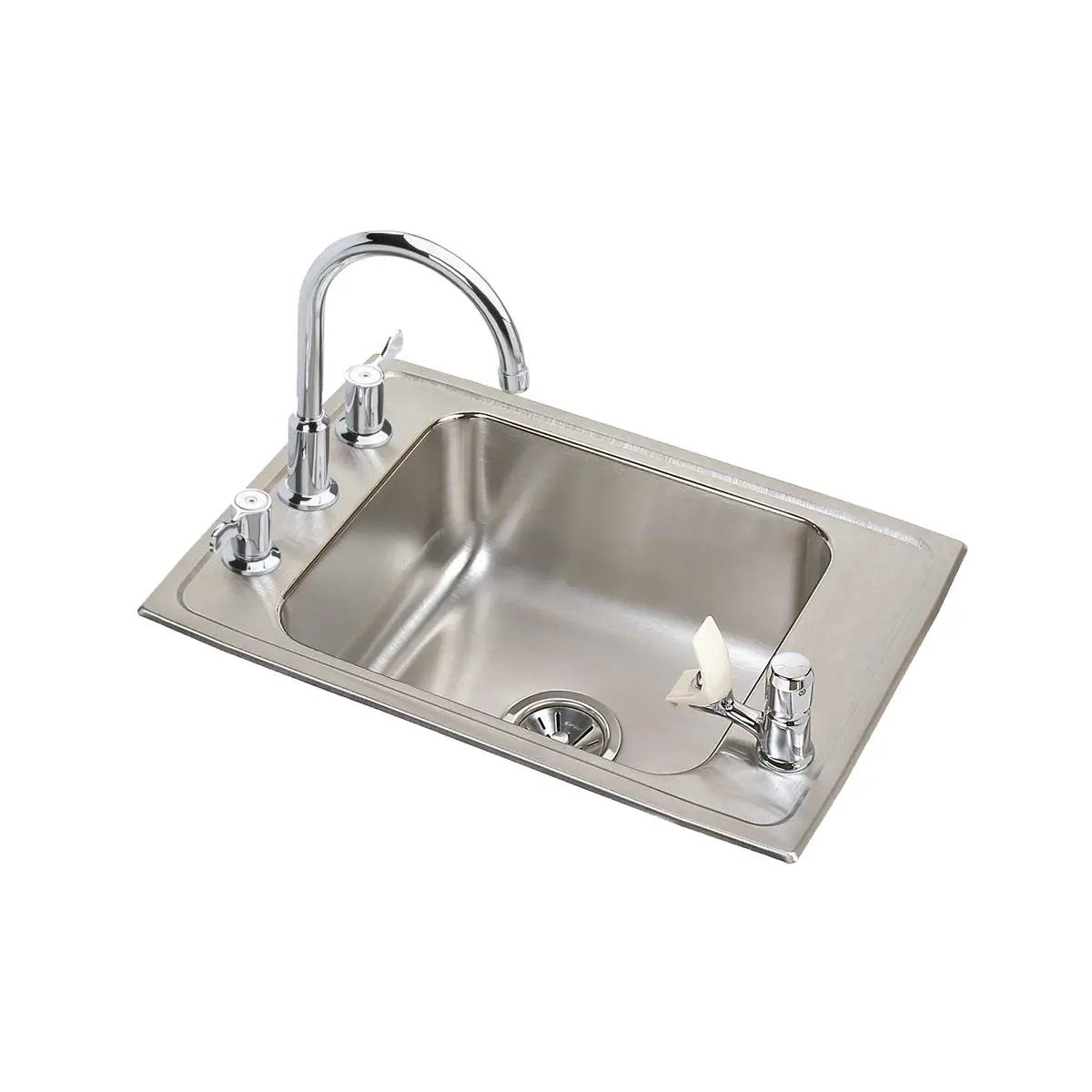 lustrous satin single classroom sink