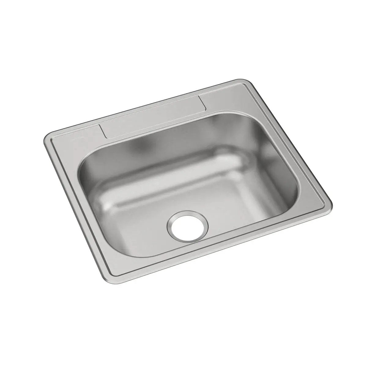elite satin single bowl drop-in sink