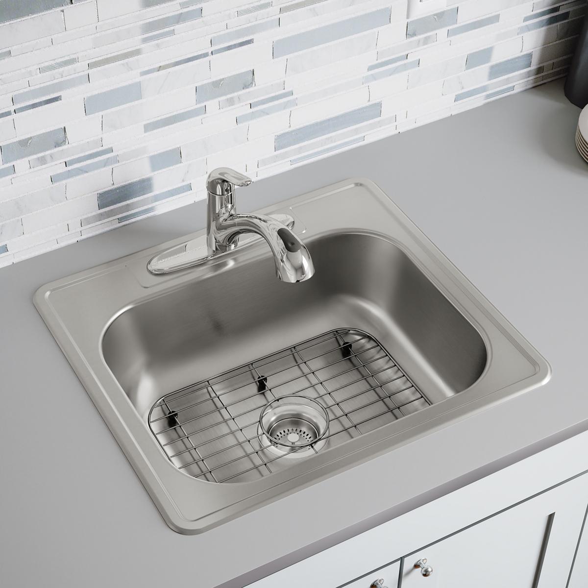 polished stainless steel bottom grid