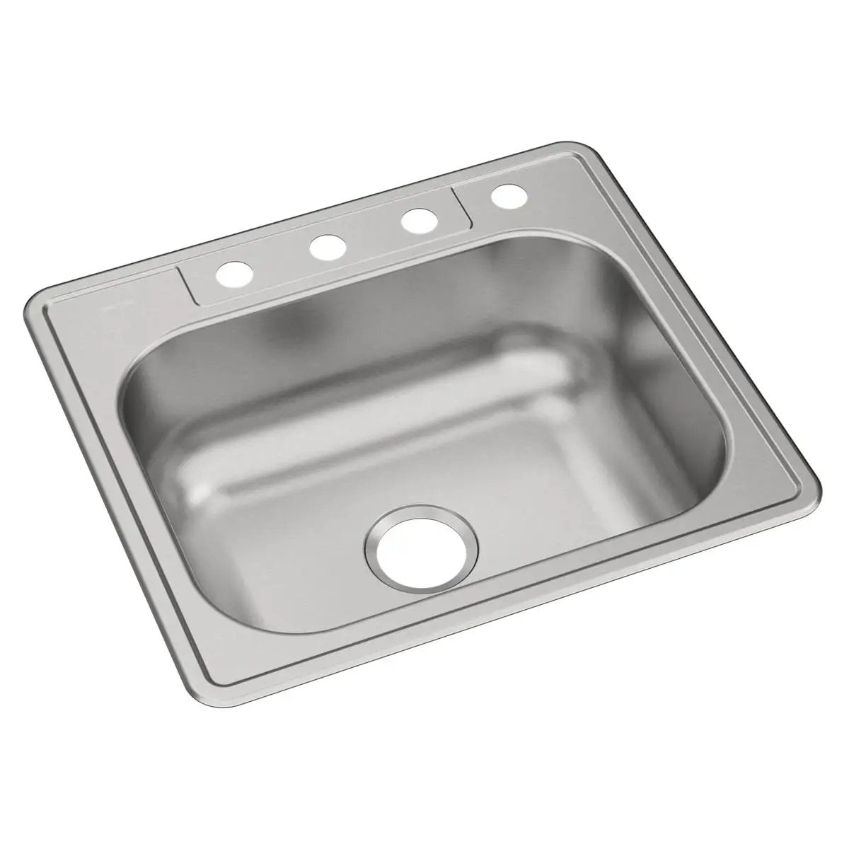 elite satin single bowl drop-in sink