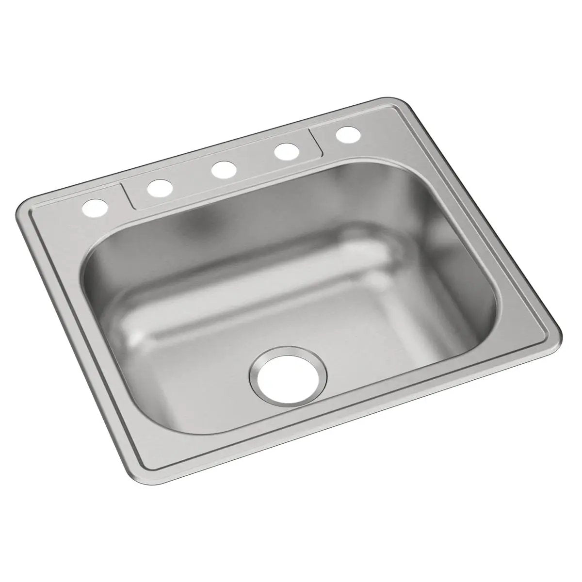 elite satin single bowl drop-in sink