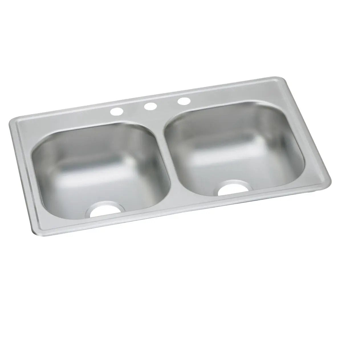 Elkay Dayton 33" x 19" x 8" Equal Double Bowl Drop-in Sink by Elkay