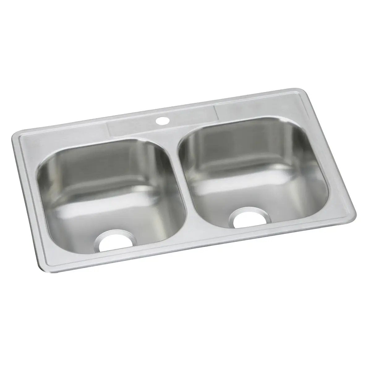 Elkay Dayton 33" x 22" x 8-1/16" Equal Double Bowl Drop-in Sink by Elkay